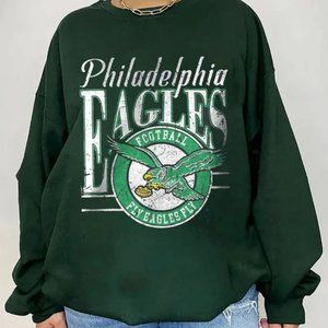 Vintage Style Philadelphia Eagles Football Sweatshirt, Men Women Shirt tee